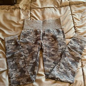 Gymshark black camo leggings